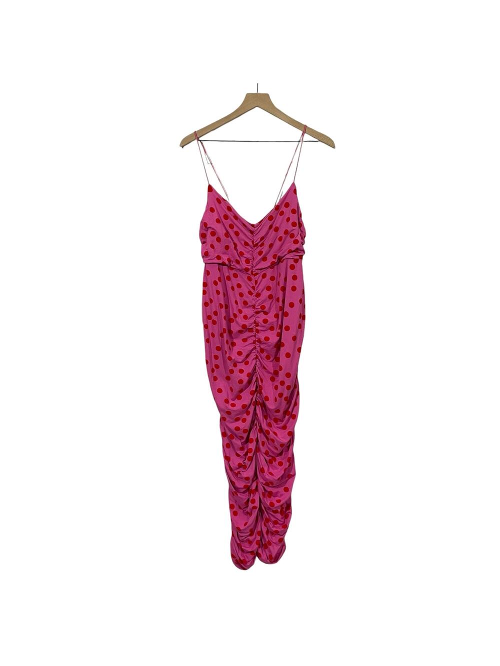 ASOS Design Maternity Cami Strappy Midi Dress - Spot Print - US 12
